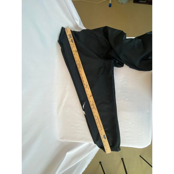 Mens XL 46-49 Teamwork Athletic Apparel Nylon Pullover windbreaker Black & White - Picture 4 of 10